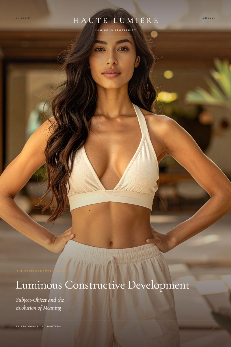 The jacket of Luminous Constructive Development™: Subject-Object and the Evolution of Meaning