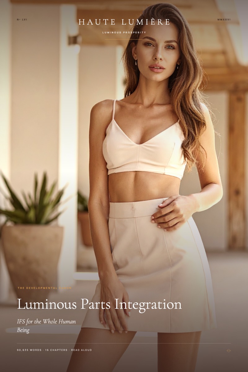 The jacket of Luminous Parts Integration™: IFS for the Whole Human Being