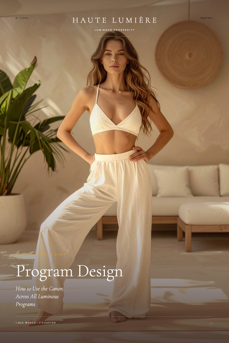 The jacket of Program Design: How to Use the Canon Across All Luminous Programs